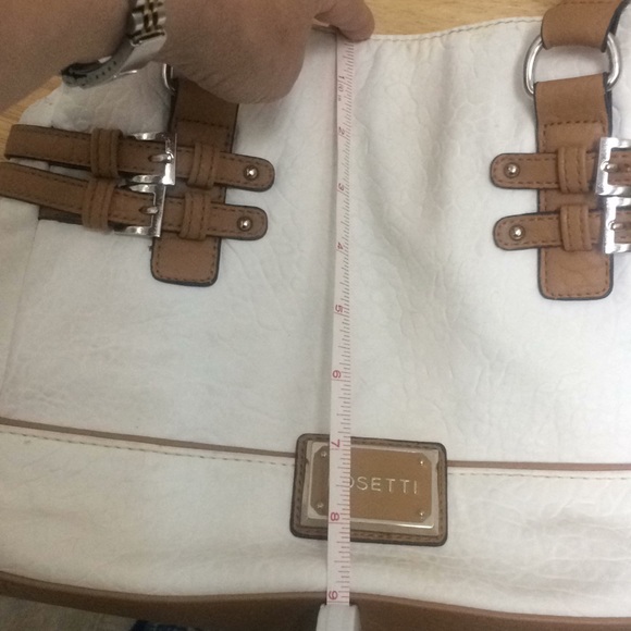 Rossetti Off White and Tan Shoulder Bag. - Picture 9 of 16